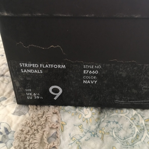 [J CREW] Striped Flatform Sandals - Picture 6 of 6